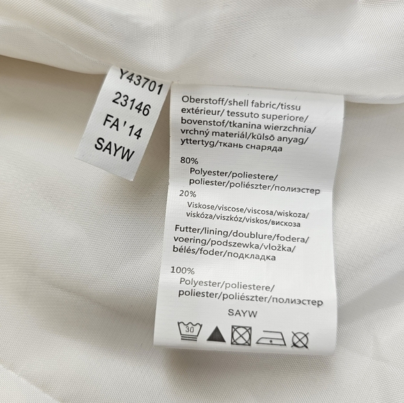 Venus cream pea coat. Size S - Picture 5 of 6